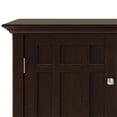 thumbnail image 4 of Simpli Home Bedford Wood 54" Transitional Sideboard Buffet and Wine Rack in Dark Chestnut Brown, 4 of 7
