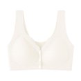 thumbnail image 4 of Yuzhih Womens Front Closure Everyday Bras Comfortable Wireless Bralettes V Neck Seamless Bra Wire Free Basic Bras, 4 of 7