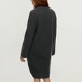 thumbnail image 4 of RXIRUCGD Womens Casual Oversized Loose Solid Color Long Sleeved Sweater Jacket Tops, Dark Gray, Size: M, 4 of 6