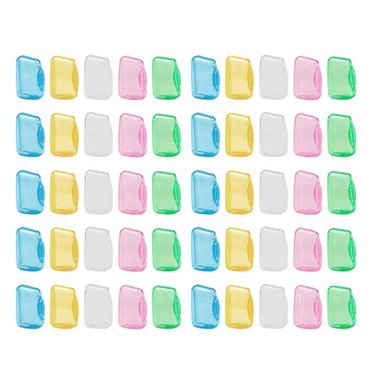 Piwvid 50 Pcs Couvre-Brosses à Dents Couvre-Brosses à Dents de Voyage Capuchons pour la Maison et l'Extérieur Protecteur de Brosse à Dents pour Étui de Brosse à Dents Familial Support de Tête de Brosse à Dents