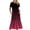 Pink, variant on LOVZFMLL Women's Summer Casual Short Sleeve Crewneck Dress Casual Flowy Tiered Maxi Beach Dress With Pockets Gradient Print Dress Orange XL