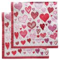 thumbnail image 4 of 20PCS Valentine's Day Heart Print Paper Napkins - for Table Decoration, 4 of 6