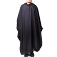 thumbnail image 1 of Black Barber Hair Beauty Salon Cape Hairdressing Gown (Lining Random Color), 1 of 8