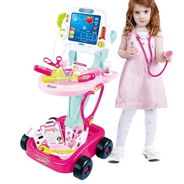 EGNMCR Maison de Jeu Simulation Heureux Petits Médecinsmédical Petite Clinique Trousse Médicale Ensemble the Hobbies Cadeaux d'Anniversaire pour Enfants