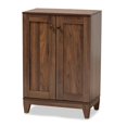 thumbnail image 1 of Baxton Studio Nissa Walnut Brown Finished Wood 2-Door Shoe Storage Cabinet, 1 of 10