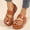Brown, variant on Low Wedge Sandals for Women Summer Thick Sole Casual Toe Loose Cake Sandals For Women Beach Slippers Teva Sandals for Women on Clearance