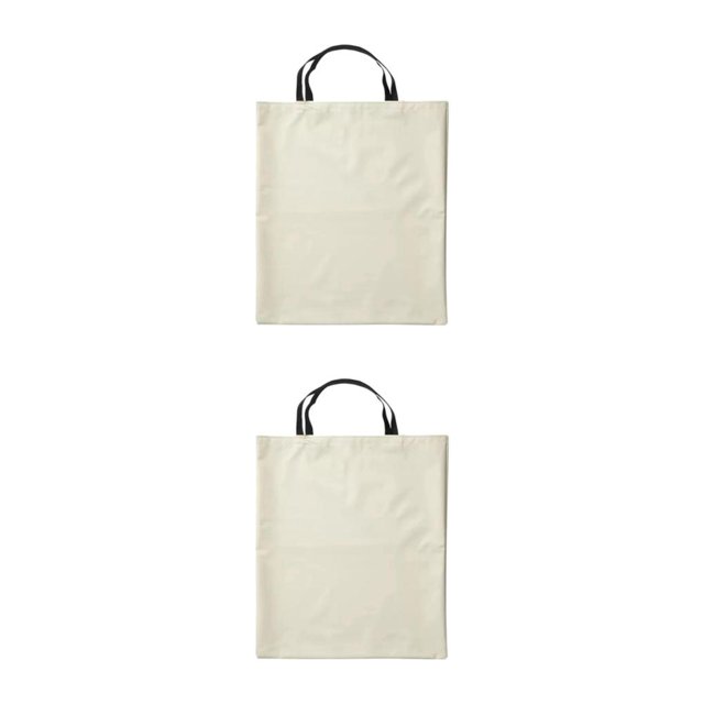 kurtrusly Sac de Rangement Pratique pour Chaise de Plage Transport Sans Effort Imperméable beige Grand 2ensemble