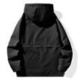 thumbnail image 5 of KIHOUT Men's Tactical Jacket Multi Pockets Performance Fleece Lined Water Resistant Soft Shell Unisex Hood Coats, 5 of 5