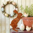 thumbnail image 4 of Rusty Rabbit Garden Stake, Iron Easter Yard Decoration, Decorative Ground Stake for Outdoor Flower Pot and Lawn Decor, 4 of 6