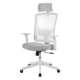 thumbnail image 1 of Ergonomic High Back Mesh Office Chair - Adjustable Headrest & Lumbar Support - Turnover-Up Arms - Swivel Wheels - Reclining Function, 1 of 8