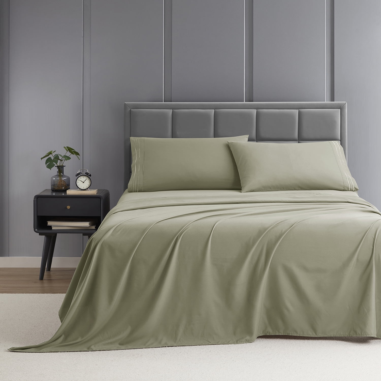Nestl Twin XL Sheet Set, 1800 Series Microfiber Deep Pocket 4 Piece Bed Sheet Set
