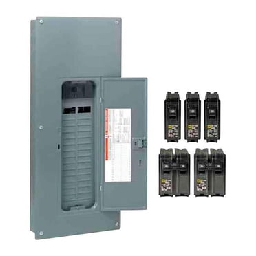 Square D 3866431 HomeLine 200 amp 120-240 V 30 Espaces 60 circuits Montage Mural Centre de Charge Trousse de Disjoncteur Principal