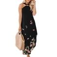 thumbnail image 1 of SMihono Robe Maxi Bohème d'Été pour Femmes Grande Taille Robe Maxi Bohème d'Été pour Femmes Robe Décontractée Croisée Sans Manches Fendue Longue Robe de Plage avec Poches Robe de Plage, 1 of 7