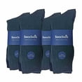 thumbnail image 2 of 12 Pair Multipack Mens 100% Cotton Socks | Sock Snob | Ribbed Dress Socks, 2 of 2