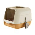 thumbnail image 4 of Cat Litter Box with Lid, Cat Litter Box with Hood, Large Covered Litter Box, Cat Orange, 4 of 8