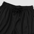 thumbnail image 5 of Sentmoon Mens Shorts Athletic High Waist Loose 2025 Summer Beach Shorts Drawstring Solid Color Quick Dry Running Shorts with Pockets Comfy for Sports Wear Black M, 5 of 5