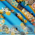 thumbnail image 2 of Blue Lemon Tablecloth Round 60 Inch Spring Summer Flower Table Cloth Wrinkle Resistant Boho Floral Farmhouse Table Cover Decorative for Home Kitchen Dining Indoor Ondoor Party Picnic, 2 of 4