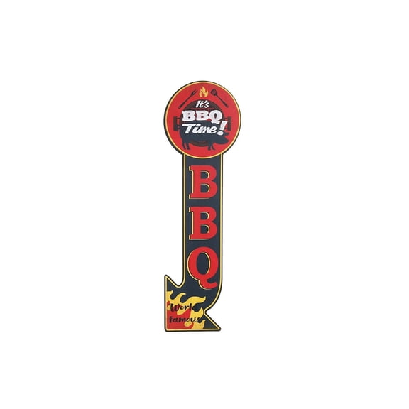 IH Casa Decor Metal Sign It'S Bbq Time