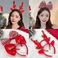 thumbnail image 3 of Christmas Headband Snowflake Antlers  Tree Hair Band 2023 Christmas Decor, 3 of 4