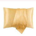thumbnail image 3 of COM1950s Simulated Silk Pillowcase Set for Hair and Skin Care, Soft Hypoallergenic with Envelope Closure, 20x30 Inch Standard Size Gentle on Sensitive Skin, 3 of 8