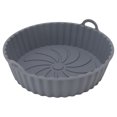 thumbnail image 2 of Doublure en Silicone pour Friteuse à Air Chaud, 2 Pcs Paniers en Silicone Réutilisables Antiadhésifs pour Friteuse à Air, Pots en Silicone Pliables Ronds avec Poignée, Accessoires pour Friteuse à Air, 2 of 8