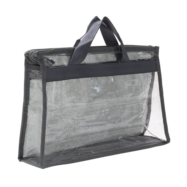 Unique Bargains Handbag Dust Bags, S Size PVC Dustproof Transparent Purse Protector, Gray