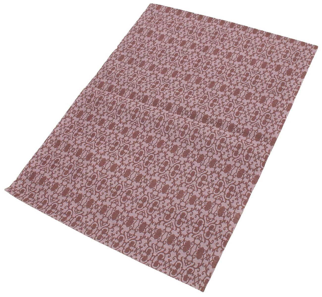 ECARPETGALLERY Tapis Fait à la Main pour Salon, Salle à Manger et Chambre à Coucher Contemporain Collection Collage 4'9" x 6'8" en Mauve
