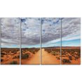 thumbnail image 2 of Desert Road under Bright Cloudy Sky - African Landscape Canvas Art Print, 2 of 3