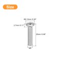 thumbnail image 2 of Unique Bargains Vis de Machine Phillips Tête Ovale M5x25mm, Lot de 50 Vis de Comptoir Légèrement Surélevées en Acier Inoxydable 304, 2 of 5