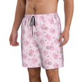 thumbnail image 2 of Wukai Maillot de Bain Imprimé Cochon Mignon avec Doublure de Compression Séchage Rapide Shorts de Sport avec Poche-TTG, 2 of 6