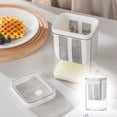 thumbnail image 2 of JilgTeok 1 Packs 304 Stainless Steel Yogurt Cheese Strainer Filter with Transparent Lid for Labneh Greek Yogurt Whey Separation Durable Food Safe Mesh Screen, 2 of 6