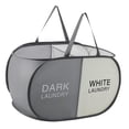 thumbnail image 1 of TIELUTT Laundry Durable Up Hamper with 2 Compartments for Sort And Storage Multiple Laundry Organizer under the Bed Hamper Laundry Cat Rose Laundry Hamper Bathroom Hamper with, 1 of 6