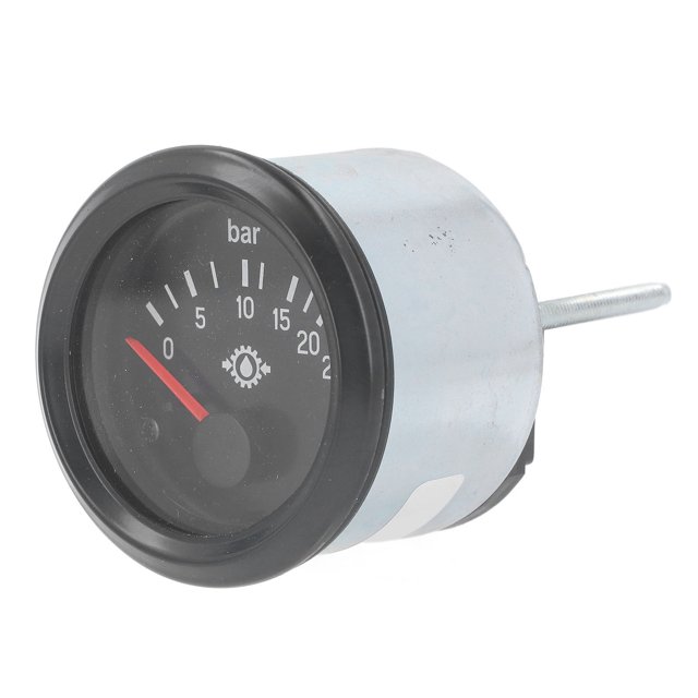 Oil Pressure Gauge, Aluminum Alloy 52mm LED Backlight Engine Oil Pressure Tester for Cars Ships, Waterproof Cover, Easy to Install in Vehicles, Generator Engine Sets