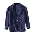 thumbnail image 3 of Blazer pour Femmes, Veste Décontractée Unie à Manches Longues, Manteau de Travail en Polyester à devant Ouvert, Longueur Régulière, 3 of 4