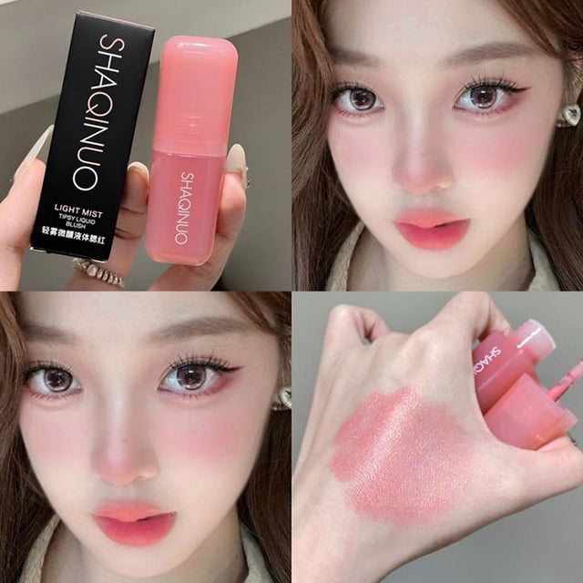 Blusher Liquid Lip and Cheek Dual-use Natural Blush Tint Makeup Easy To Smudge