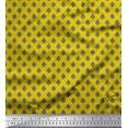 thumbnail image 1 of Soimoi Silk Fabric Geometric Scale Design,Floral & Ogee Damask Print Fabric by Yard 42 Inch Wide, 1 of 1