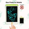 thumbnail image 3 of HLONK 10 Inch Electronic Graphics Tablet  LCD Writing Tablet Mini Drawing Pad Doodle Board Educational Learning Toys Gifts For Kids And Adults 2PCS (Pink/Green), 3 of 7