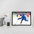 thumbnail image 3 of Frameworth Quinn Hughes 20x29 Toile Encadré Canucks, 3 of 9