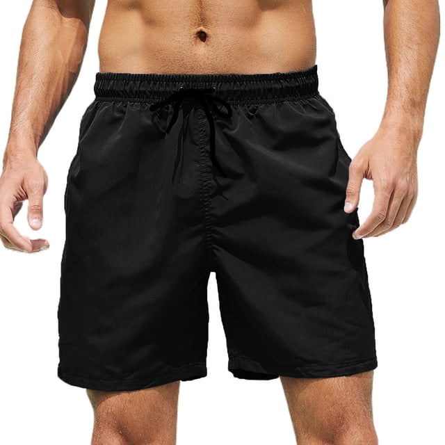 Besolor Men's Summer Swim Trunks Drawstring Quick Dry Board Shorts Bathing Suit with Mesh Lining Surfing Beach Shorts