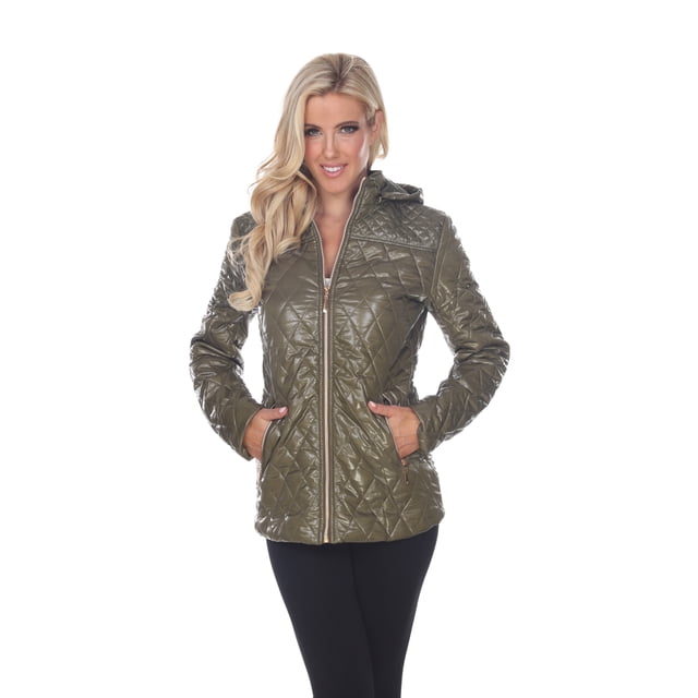 White Mark Manteau Matelassé pour Femmes