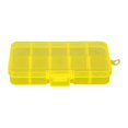 thumbnail image 2 of Boîte de Rangement Amovible en Plastique à 10 Compartiments pour Bijoux Perles Boucles d'Oreilles Conteneur Jaune, 2 of 5