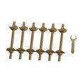 thumbnail image 1 of simhoa Countertop Connector Lightweight Draw Bolt for Stair Headboard Residential M8x80 6Pcs, 1 of 8