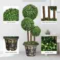 thumbnail image 4 of Costway 36" Artificial Topiary Triple Ball Tree Indoor Outdoor UV Resistant, 4 of 10