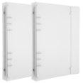 thumbnail image 1 of EeaseCA 2Pcs Notebook Binder Clear Binder Reusable Notebook Shell Office Binder Household Binder for Gift, 1 of 7