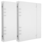 EeaseCA 2Pcs Notebook Binder Clear Binder Reusable Notebook Shell Office Binder Household Binder for Gift