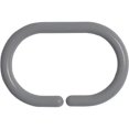 thumbnail image 2 of Solid Pearly Gray Plastic Shower Curtain Rings - Set of 12, 2 of 5