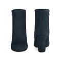 thumbnail image 2 of Unique Bargains Bottines à Talons Hauts Épais à Bout Rond pour Femme Bleu (Taille 7), 2 of 6