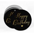 thumbnail image 2 of Inkdotpot Gold Foil Paper Hang Tags Happy Birthday Favor Tags 100 Pieces, 2 of 6