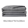 thumbnail image 3 of Couette en Fibre de Polyester Lavable de Couleur Unie, Couette d'Été Mince et Fraîche pour Lit Ou Sofa, Bleu Vert Gris, 3 of 6