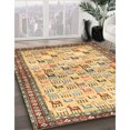 thumbnail image 2 of Ahgly Company Indoor Rectangle Traditional Chrome Gold Yellow Persian Area Rugs, 8' x 10', 2 of 6
